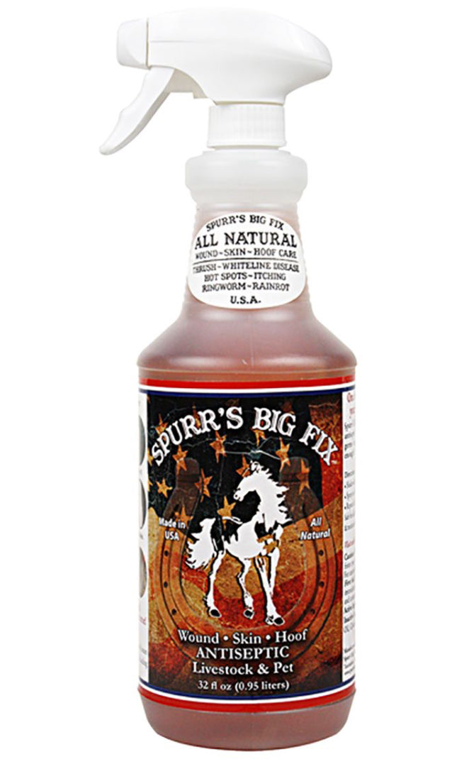 Spurr's Big Fix Wound, Skin, Hoof Antiseptic for Livestock & Pets 32oz