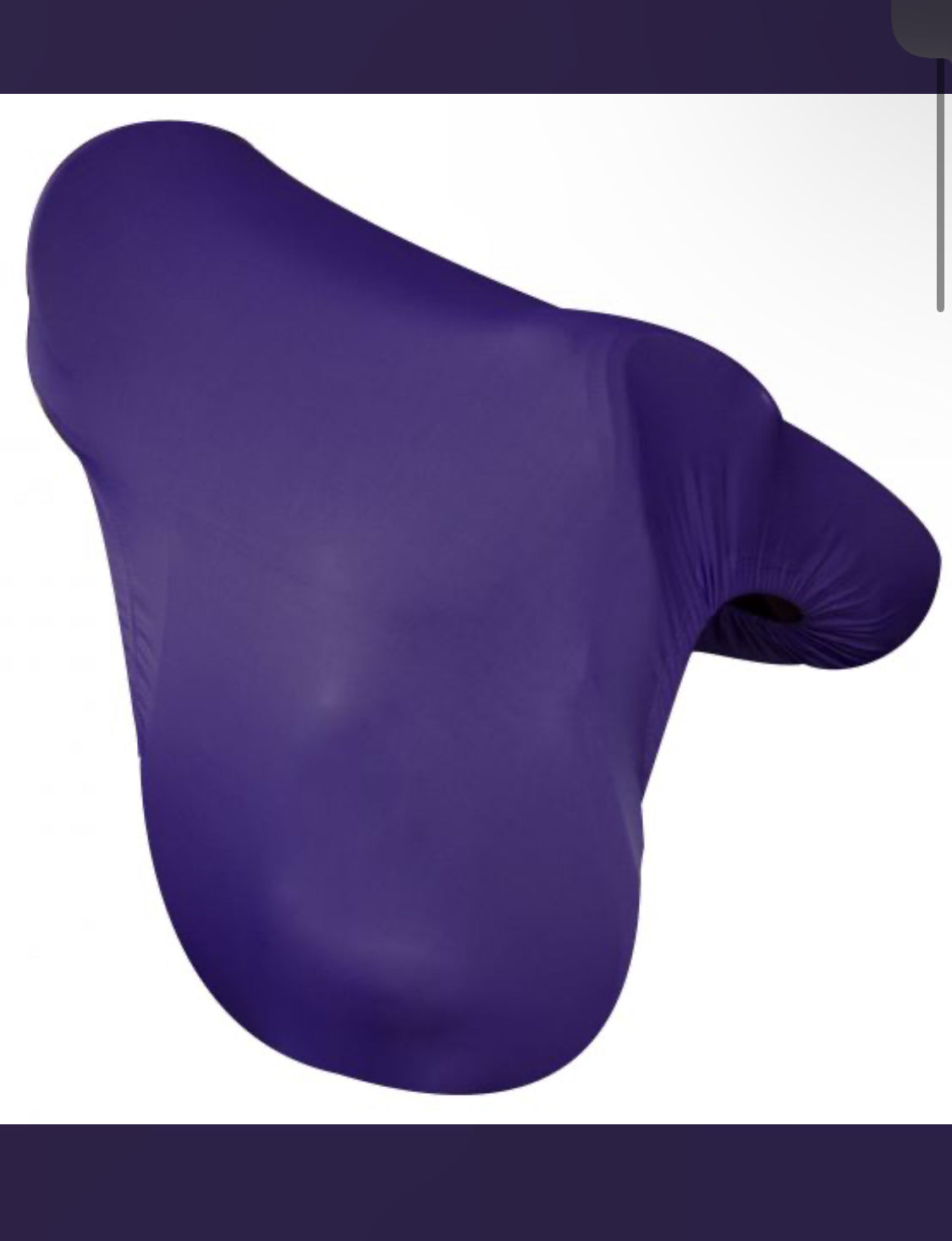 Showman Lycra English saddle cover