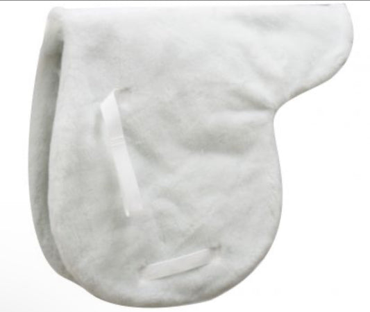 Showman White fleece English pad