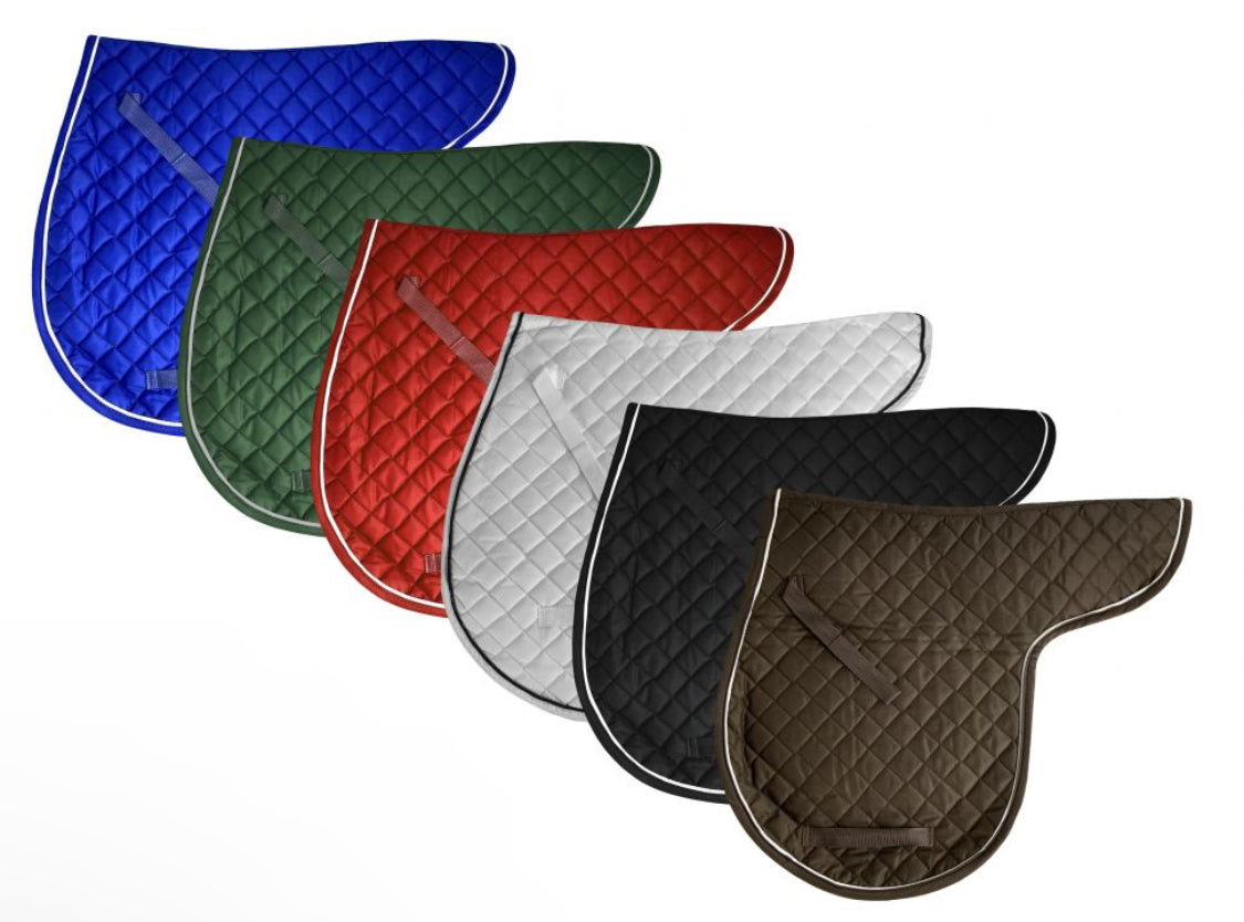 Showman quilted English saddle pad