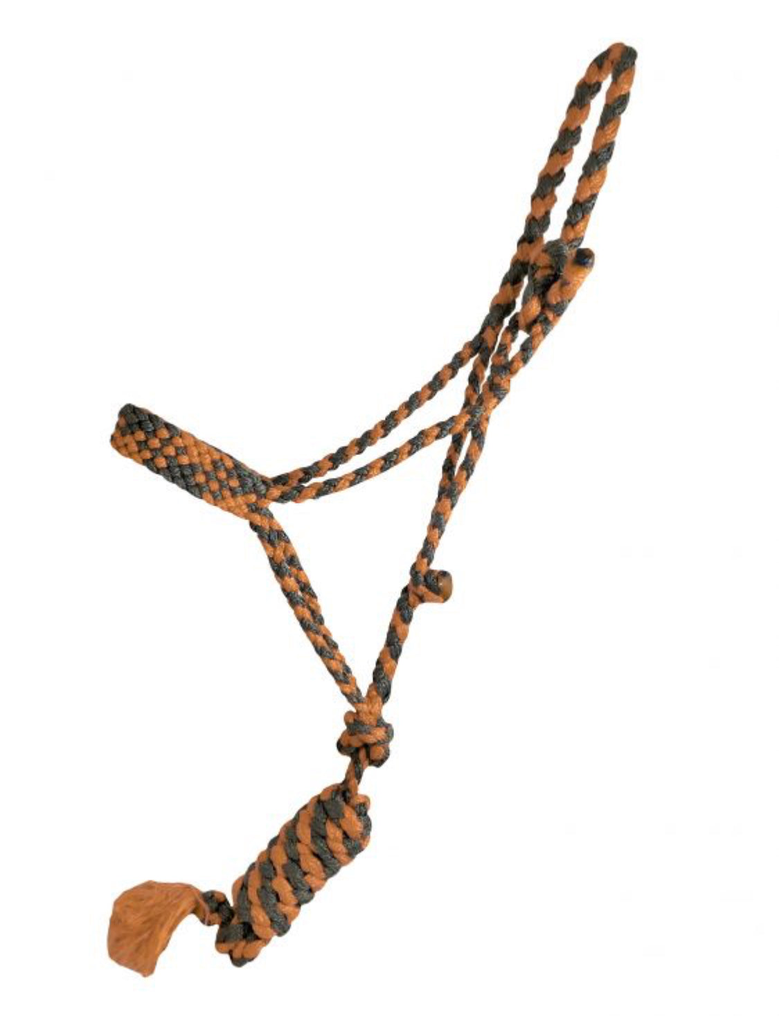 Braided Mule Tape Halter - orange