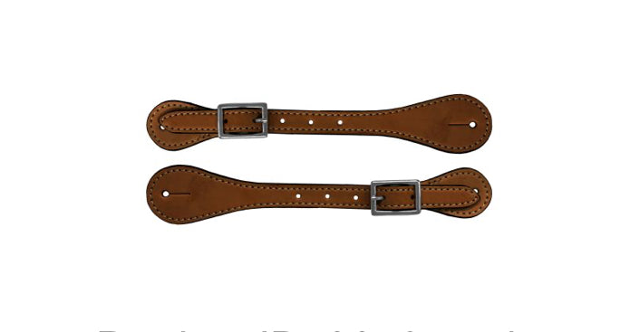 Adult size spur straps with nickel plated buckle. Adjust 8" to 10". Sold in pairs