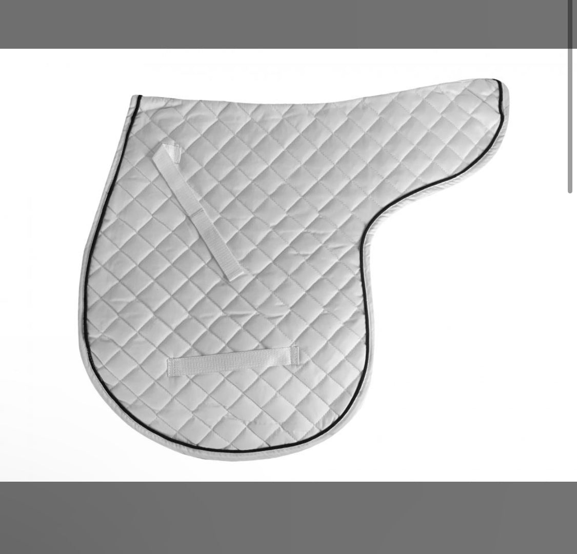 Showman quilted English saddle pad