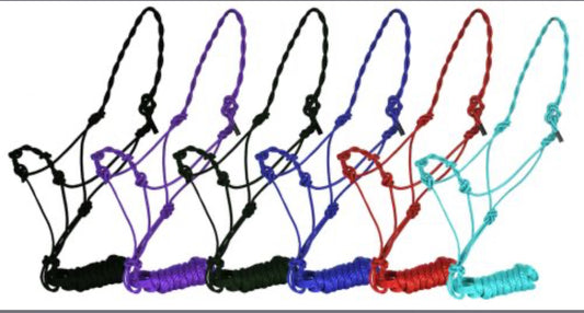 Twisted Cowboy Knot Halter with Removeable Lead